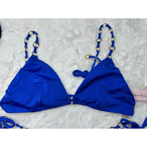 Agent Provocateur ASHIA💙 Blue Bikini Swim Set AP Size 4 - Picture 3 of 10